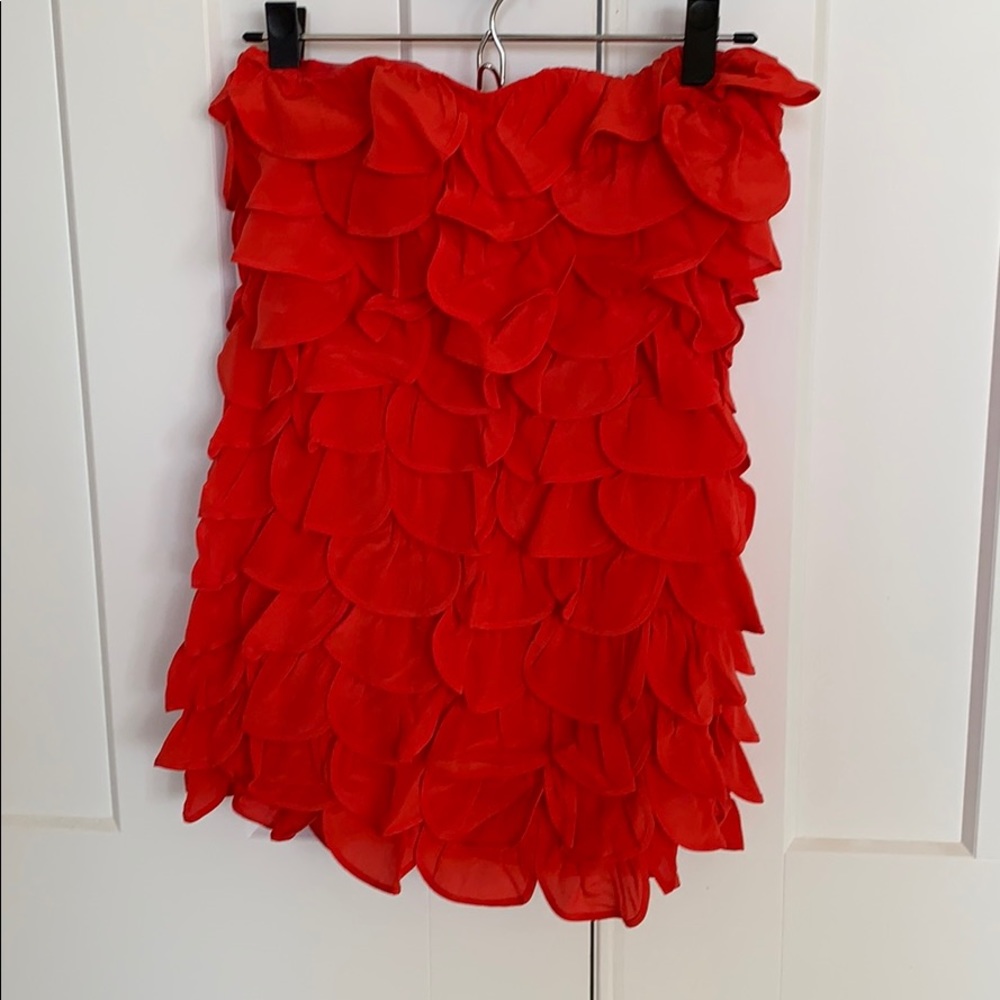 Leifsdottir Red Ruffle Dress